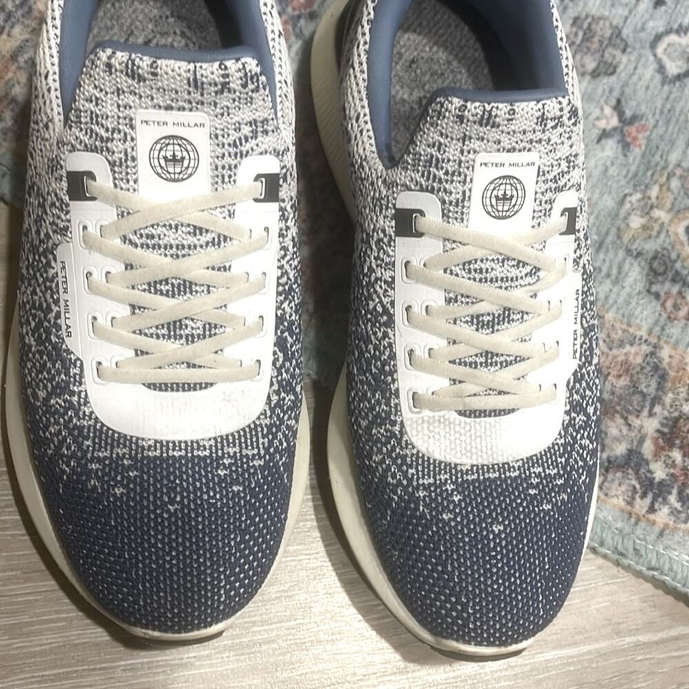 Peter Millar Blue and White size 8 woman's Sneakers - Picture 4 of 11
